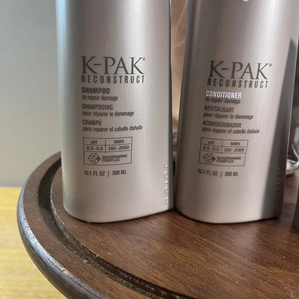 Joico K-PAK Reconstruct Shampoo Conditioner Hydrator Hair Care Set with Bag